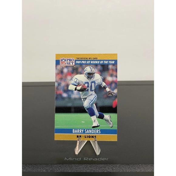 1990 Pro Set #1 Barry Sanders Lions “Rookie of the Year” HOF - Picture 1 of 6